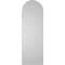 Ekena Millwork Round Top Surface Mount PVC Gable Vent w/ 2"W x 2"P Brickmould Sill Frame, 14"W x 42"H GVPRT14X4203SN - alternate 2